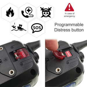 RS-38M gần đây Cầm Tay Du Thuyền biển đài phát thanh thời tiết kênh <span class=keywords><strong>Receiver</strong></span> với GPS DSC MOB 5 Wát kép/tri-đồng hồ không thấm nước Walkie Talkie - Product Image 3