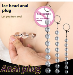 Giocattoli per adulti alternativi per uso intimo di masturbatore in vetro con perline a forma di <span class=keywords><strong>marito</strong></span> e moglie - Product Image 2