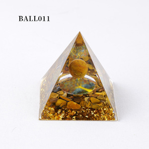 Bán buôn pha lê Thủ công mỹ nghệ tinh thần đẹp orgone kim tự tháp Spheres cây Chakra chữa bệnh thạch anh đá hoàng đạo orgonite kim tự tháp - Product Image 3