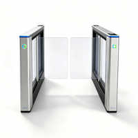 Torniquete Bidireccional de Aleación de Aluminio, Barrera Inteligente Abatible, Sistema de Control de Acceso de Seguridad para Piscinas y Gimnasios