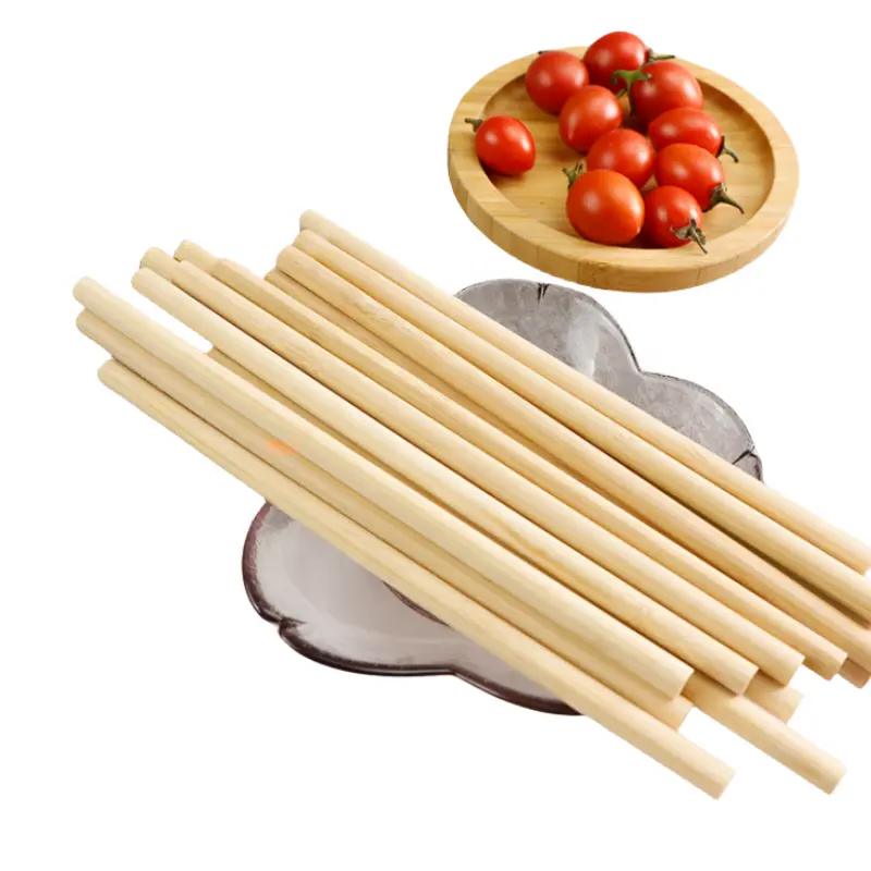 Hot Selling Biodegradável Grass Straw Reed Bamboo Palhas Naturais para Home Restaurant