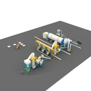 Complete 2-5 T/H Biomass and Wood Wastes Pellet Production Line For Biofuel Pellets