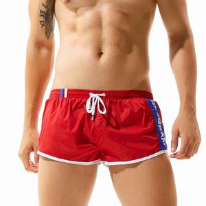 Marca estiva in Nylon 100% bianco da <span class=keywords><strong>uomo</strong></span> <span class=keywords><strong>pantaloncini</strong></span> da corsa comodi da allenamento da <span class=keywords><strong>uomo</strong></span> sport in maglia interna per maratona - Product Image 2