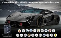 El adaptador Carplay inalámbrico Fuallwin convierte las manos libres Control de voz inteligente Dongle USB Plug & Play para coche 2016