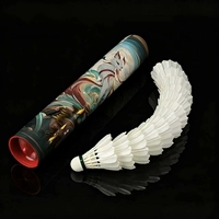 Volant de badminton en plumes de canard de classe A NO.6, polyvalent, sandwich 2 couches, vol stable, pour matchs de club, prix de gros, fabrication OEM