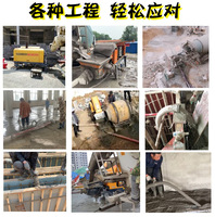 Mesin pompa beton untuk proyek konstruksi memakai Mini 20-30m Jinan/h mesin pompa beton Diesel Harga Trailer