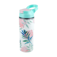 Bouteille isotherme personnalisable à double paroi en PP, type paille, 330 ml, sans BPA, maintien au froid ou au chaud pendant 8 heures, pour la randonnée