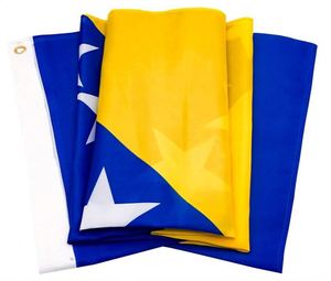 Promotional Factory Direct 100%Polyester 3x5FT Custom Printed Europe Bosnia and Herzegovona <b>Flag</b> - Product Image 5