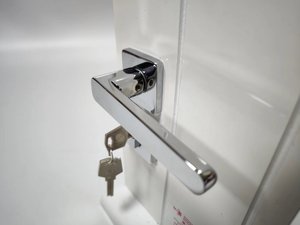 Tay Nắm Cửa Manija De La Puerta Làm Theo Yêu Cầu Của Nhà Máy, Tay Nắm Cửa Bằng Nhôm Mạ Crôm Bạc, Tay Nắm Cửa Kẽm - Product Image 2