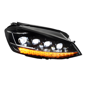 Luz Delantera LED para Golf 7 MK7 2013-2017, Conjunto de Faros Delanteros de Actualización con Diseño de Cristal 4 y Lente Bifocal 4 Dragon, Accesorios - Product Image 1
