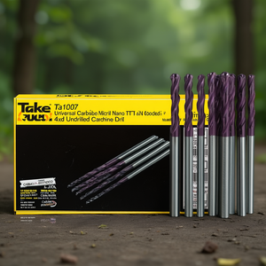 ดอกสว่านคาร์ไบด์อเนกประสงค์ Ttake Ta1007 เคลือบนาโนไทอัลเนียม 4 ฟัน แบบไม่เจาะรู - Product Image 3