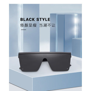 Nuevas Gafas de Sol Cuadradas Unisex con Marco Negro, Lentes de PC con Protección UV400, Tipo 3, Modelo 3022, Origen Taizhou - Product Image 2