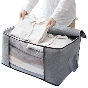 Sac de rangement pour vêtements, rectangulaire, en tissu non tissé, léger, pour chambre à coucher, type vertical - Product Image 3