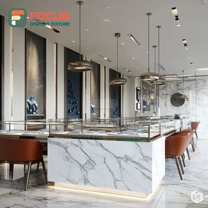 High Visibility Jewelry Shop Display Metal Frame Mall Counter Glass Showcase - Product Image 2