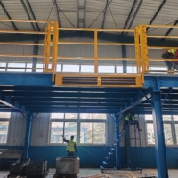 Étagères de stockage en acier robuste pour entrepôt, plateforme industrielle en métal, capacité de charge de 1000 kg/m², directement de l'usine