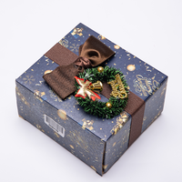Boîte à macarons avec nœud en ruban polyester pré-noué, emballage français, nœud pré-noué écologique, boîte cadeau pour truffes au chocolat, anniversaire, luxe