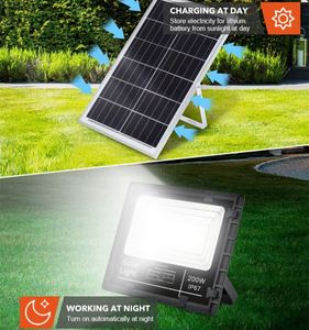 Projecteur solaire LED extérieur en aluminium, 3 niveaux de luminosité, 4 modes de détection, 1000W, double tête - Product Image 4