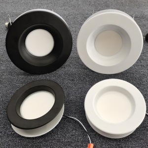 12 Gói trang bị thêm dẫn ánh sáng lõm 6inch 15W Đen vách ngăn <span class=keywords><strong>TRIM</strong></span> Dimmable có thể ánh sáng không khí chặt chẽ IC đánh giá - Product Image 6