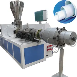 Zwillings-Extruder Qingdao Jinsu Kunststoff-PVC-Pippelmaschine Produktion Extrusionslinie Maschinen