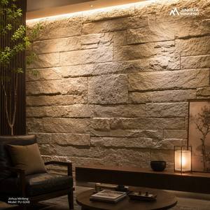 Revestimiento <span class=keywords><strong>de</strong></span> Pared <span class=keywords><strong>de</strong></span> Piedra PU <span class=keywords><strong>para</strong></span> Interiores y Exteriores, Piedra Fluida <span class=keywords><strong>de</strong></span> 1200x600x35mm <span class=keywords><strong>para</strong></span> Decoración Interior y Exterior - Product Image 1