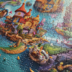 Puzzles 3D en papier pour enfants, design personnalisé par le fabricant, animaux de dessin animé, <span class=keywords><strong>chien</strong></span>, 1000 <span class=keywords><strong>pièces</strong></span>, jeu éducatif, adultes, âge 2-4 ans - Product Image 2