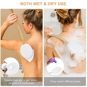 Auto-application facile de la crème de soin de la peau, rouleau <span class=keywords><strong>sans</strong></span> <span class=keywords><strong>aiguille</strong></span> pour le bronzage de la peau 17 "applicateur de lotion arrière à long manche - Product Image 5
