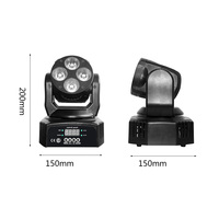 STSLITE LED MINI MOVING HEAD WASH LIGHT RGBWAUV IP33 DMX512 Ra80 Dimmable 7 PCS 10W pour MARIAGES, CONCERTS & ÉVÉNEMENTS EN DIRECT