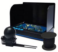 Caméra de pêche sous-marine portable anti-accrochage avec sonde intégrée en silicone, détecteur de poissons, écran UHD de 4,3 pouces, ligne de 50 m, IP68, 6000 mAh