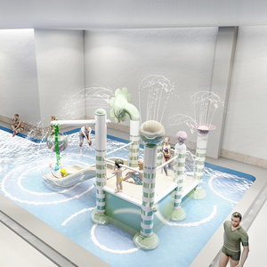 Mini glissières en fibre de verre de conception d'équipement de parc <span class=keywords><strong>aquatique</strong></span> fait sur commande pour le Waterboom d'intérieur de <span class=keywords><strong>centre</strong></span> <span class=keywords><strong>aquatique</strong></span> d'enfants - Product Image 2