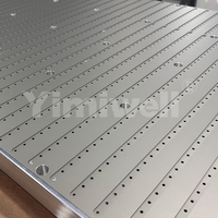 Mesa de Vacío para Cartón Corrugado, Plataforma de Presión Negativa con Ranuras para Cinta Transportadora para Producción de Impresión Digital