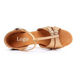 Zapatos de Baile Latino con Tira en T para Niñas, Zapatos de Baile de Cha Cha, Rumba, <span class=keywords><strong>Samba</strong></span>, Salsa, <span class=keywords><strong>Bachata</strong></span> con Suela de Gamuza - Product Image 1