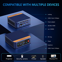 Intel N150 Mini PC Windows 11 Pro 32GB DDR4 RAM 512GB NVMe SSD Quad Core 6W TDP New 4K Display Desktop Computer