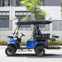 Chariot de golf légal de rue de haute qualité 4 places au lithium électrique 5kw chariot de golf hors route buggy de chasse voiture de club de luxe