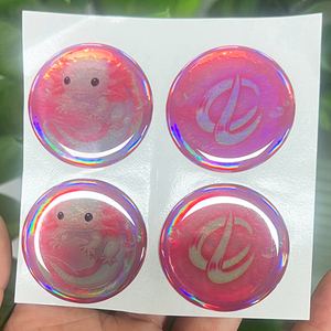 Custom 3D Clear Dome Epoxy Resin <b>Stickers</b>, Cartoon Vinyl Round Waterproof <b>Logo</b> <b>Stickers</b> for Kids Decoration - Product Image 4