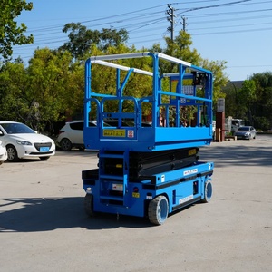 Plataforma Elevadora de Tijera Autopropulsada Hidráulica de Tipo Estrecho de 8m 10M 12M 14M 320KG 500KG, Plataforma de Trabajo Aérea Eléctrica - Product Image 4