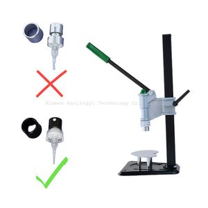 Semi-automática Perfume Crimper <span class=keywords><strong>Capper</strong></span> Manual Metal Collar Lid Imprensa tampando Máquina para Garrafas Plástico e Embalagem De Papel - Product Image 1