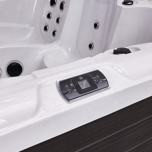 JOYSPA Baignoire <span class=keywords><strong>Balnéo</strong></span> 5 Personne Acrylique Autoportante Massage Spa <span class=keywords><strong>Bain</strong></span> À Remous - Product Image 2