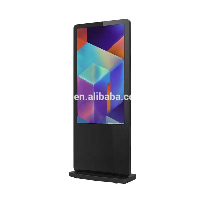 Android Tft 1080P Nieuwe Digitale Bewegwijzering Vloer Stand Commerciële Monitor Voor Wifi Display Reclame Scherm Professionele Monitor