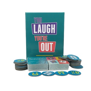 Cartas de juego en inglés: Te ríes, te pierdes. Juego de cartas para fiestas nocturnas y juegos de mesa para adultos. - Product Image 1