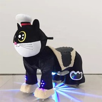 Grands animaux électriques à monnayeur pour enfants, modèles cheval et ours, pour centres commerciaux, animaux en peluche géants à roulettes
