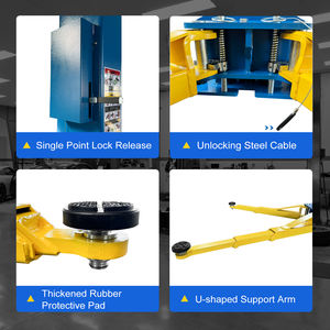 <span class=keywords><strong>110V</strong></span> 10000lbs 2 Post <span class=keywords><strong>Lift</strong></span> mobil plat lantai Auto <span class=keywords><strong>Hoist</strong></span> Overhead satu sisi unlock - Product Image 4