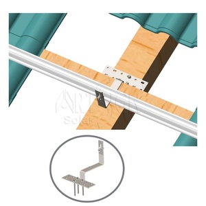 <span class=keywords><strong>Crochet</strong></span> de toit en tuiles résistant à la corrosion pour le montage de panneaux solaires, testé par pulvérisation de sel, certifié TUV CE |   Panneau d'art - Product Image 2