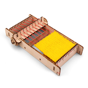 Piccolo telaio in legno fai da te regalo fatto a mano per bambini ragazza asilo angolo lana tessuto giocattolo stelo Kit scientifico