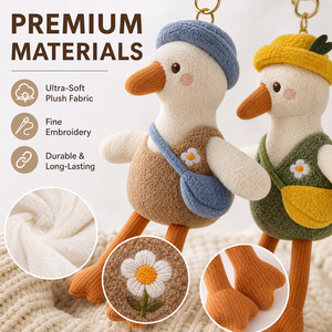 Cadeaux promotionnels de Noël : Porte-clés canard à longues pattes personnalisé, jouet en peluche personnalisé, jouet en peluche en gros, peluche OEM ODM avec logo - Product Image 4