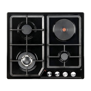 Placa de Cocción Integrada de 4 Quemadores a <span class=keywords><strong>Gas</strong></span> y Eléctrica, Vitrocerámica Templada, Cocina a <span class=keywords><strong>Gas</strong></span> LPG/NG, Cocina Eléctrica, Fabricante de Cocinas Domésticas - Product Image 4