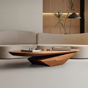 Tavolino da Caffè in Legno Massello di Alta Qualità, Design Moderno per Casa, Tavolino Creativo per <span class=keywords><strong>Salotto</strong></span> di Villa - Product Image 2