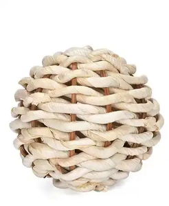 Küçük hayvan oyun interaktif çiğnemek oyuncak doğal çim topu tavşan davranır çiğneme örgülü topu oyuncaklar <span class=keywords><strong>Bunny</strong></span> gine domuz Hamster - Product Image 3