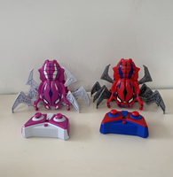 Voiture RC Araignée Rechargeable 2.4G Amusante avec Yeux LED et Jambes Mobiles, Jouet Araignée Rampante pour Anniversaire Enfants