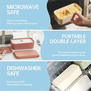 Lekfre Couleur Bleu Profond Plastique PP Micro-ondable Acheter Boîtes à Bento Boîte à Bento Japonaise Tiffin Boîte à Lunch Set Chaozhou Fabrication - Product Image 6