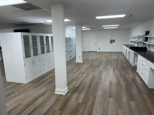 Mesa de profesor de laboratorio químico de alta calidad, Banco de encimera de epoxi de laboratorio móvil con Marco en H resistente a la venta - Product Image 3